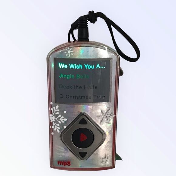 Hallmark MP3 Music Player Ornament Plays 4 Christmas Songs Retro - Picture 3 of 9